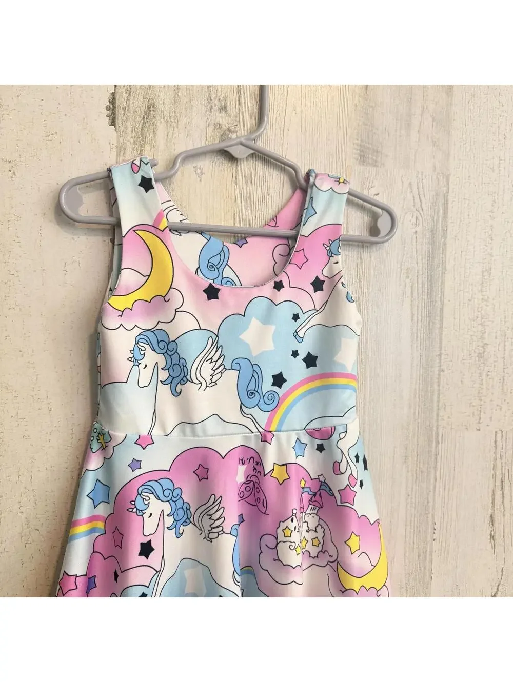 Sayoo Girls 12-18M Size 80 Unicorn Rainbow Skater Dress